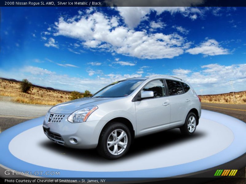 Silver Ice Metallic / Black 2008 Nissan Rogue SL AWD