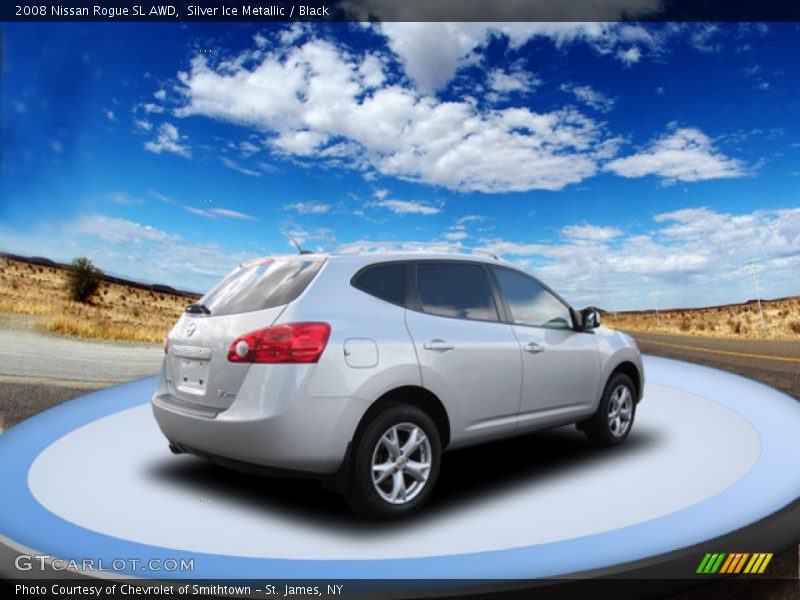 Silver Ice Metallic / Black 2008 Nissan Rogue SL AWD