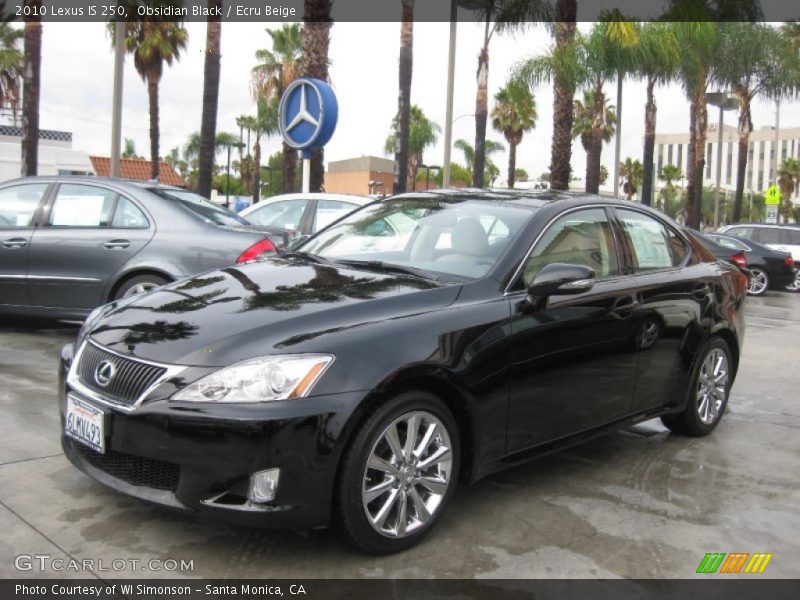 Obsidian Black / Ecru Beige 2010 Lexus IS 250