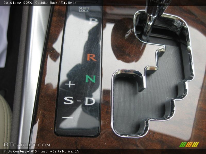  2010 IS 250 6 Speed Paddle-Shift Automatic Shifter