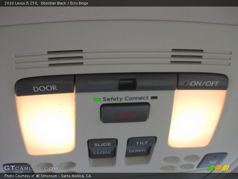 Controls of 2010 IS 250