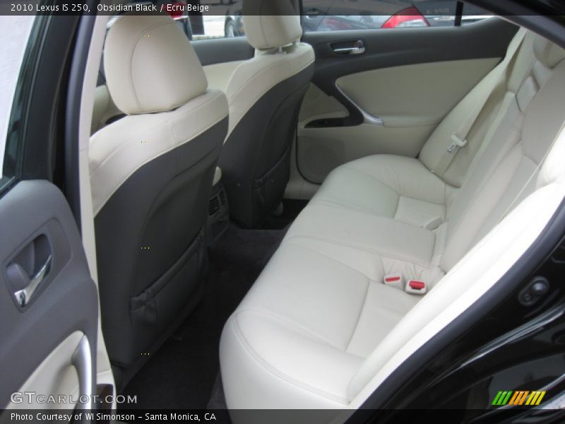  2010 IS 250 Ecru Beige Interior
