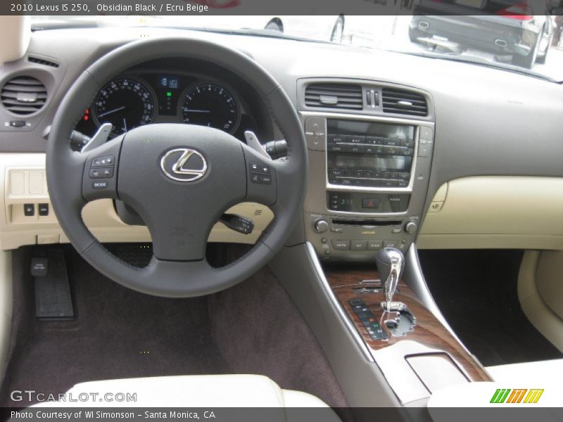 Dashboard of 2010 IS 250