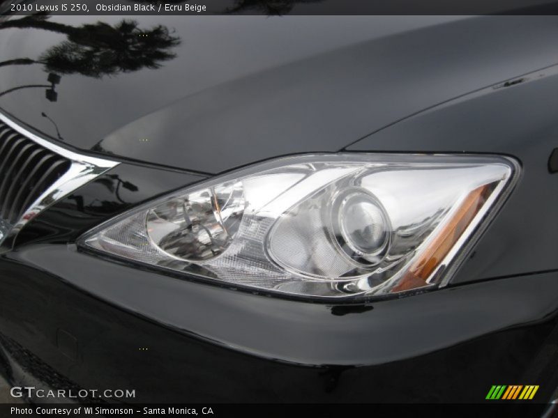 Obsidian Black / Ecru Beige 2010 Lexus IS 250
