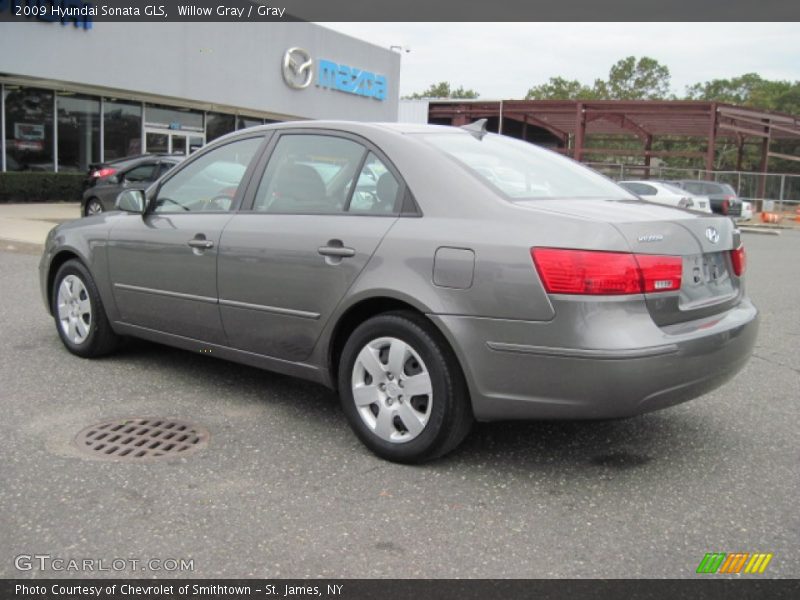 Willow Gray / Gray 2009 Hyundai Sonata GLS