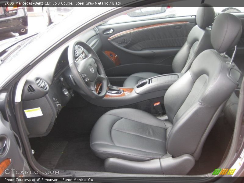  2009 CLK 550 Coupe Black Interior