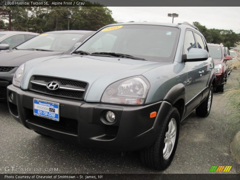 Alpine Frost / Gray 2008 Hyundai Tucson SE