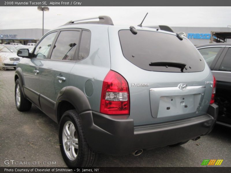 Alpine Frost / Gray 2008 Hyundai Tucson SE