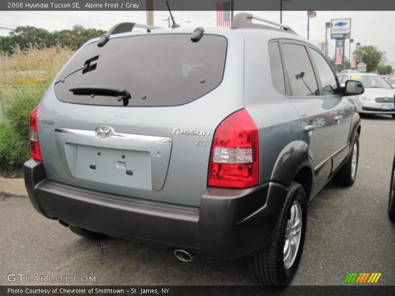 Alpine Frost / Gray 2008 Hyundai Tucson SE