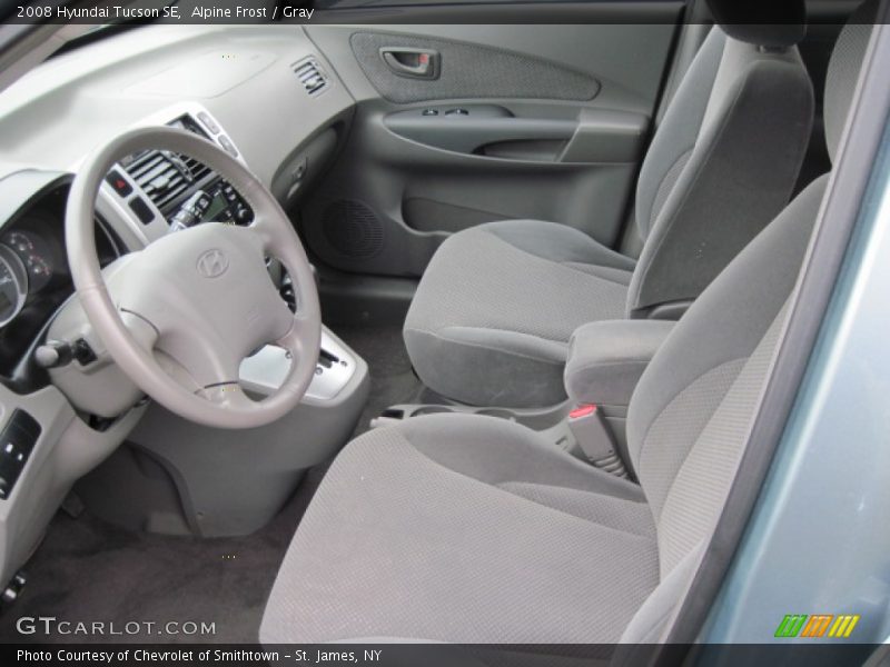  2008 Tucson SE Gray Interior