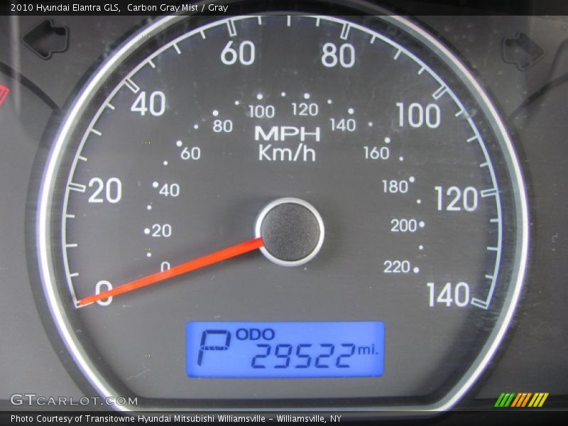 Carbon Gray Mist / Gray 2010 Hyundai Elantra GLS