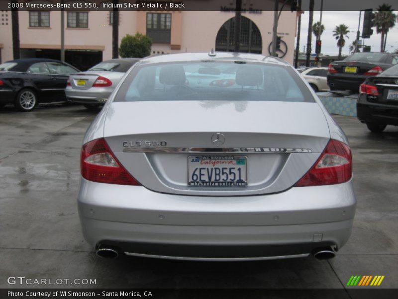 Iridium Silver Metallic / Black 2008 Mercedes-Benz CLS 550
