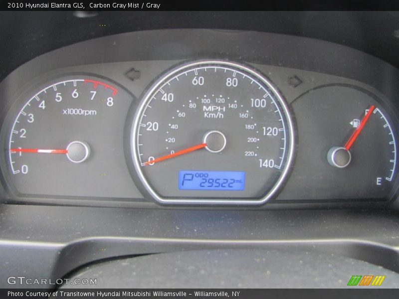 Carbon Gray Mist / Gray 2010 Hyundai Elantra GLS