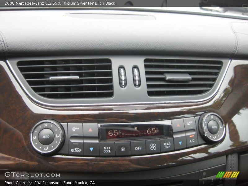 Iridium Silver Metallic / Black 2008 Mercedes-Benz CLS 550