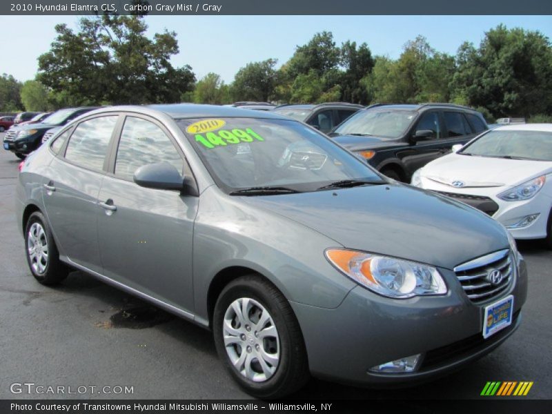 Carbon Gray Mist / Gray 2010 Hyundai Elantra GLS