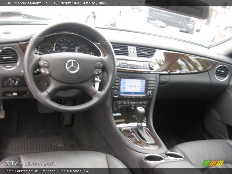 Iridium Silver Metallic / Black 2008 Mercedes-Benz CLS 550