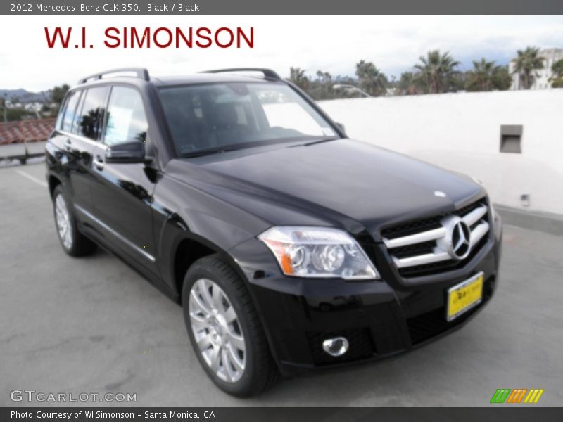 Black / Black 2012 Mercedes-Benz GLK 350