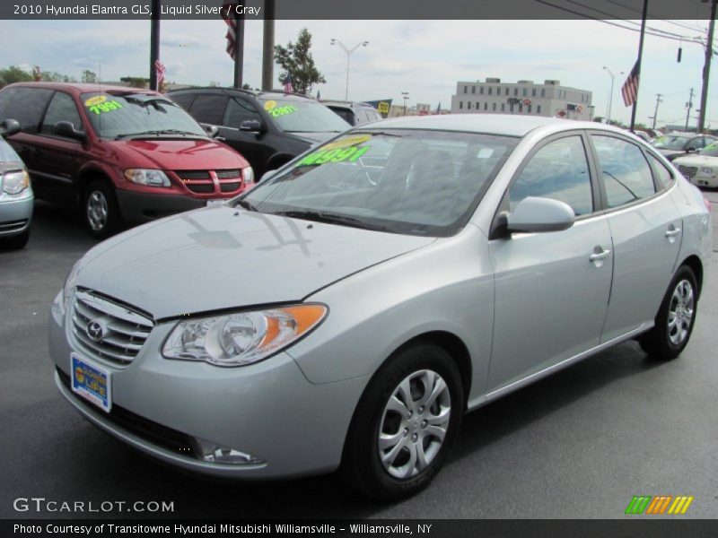 Liquid Silver / Gray 2010 Hyundai Elantra GLS