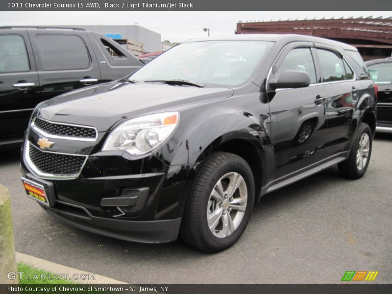 Black / Light Titanium/Jet Black 2011 Chevrolet Equinox LS AWD
