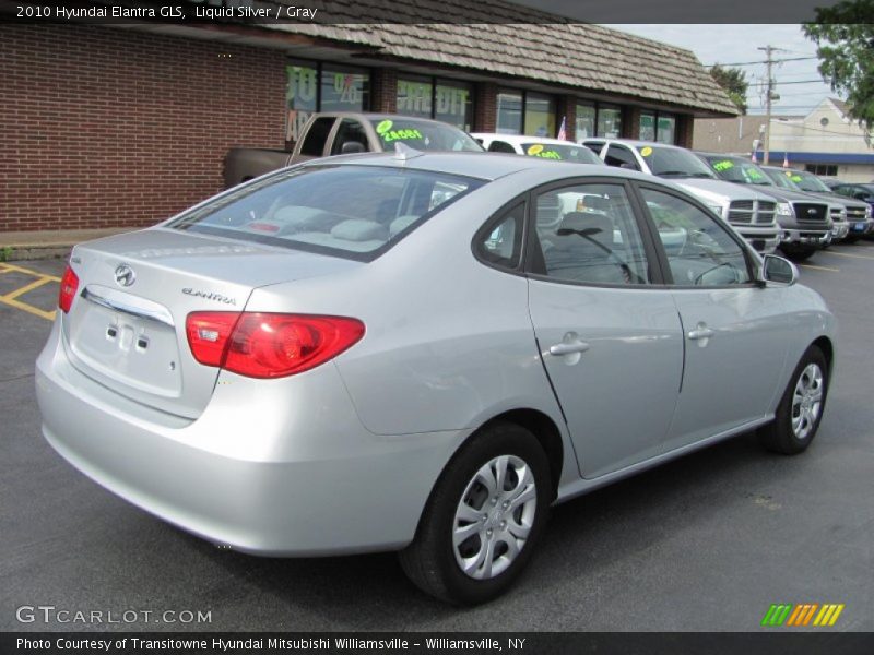 Liquid Silver / Gray 2010 Hyundai Elantra GLS