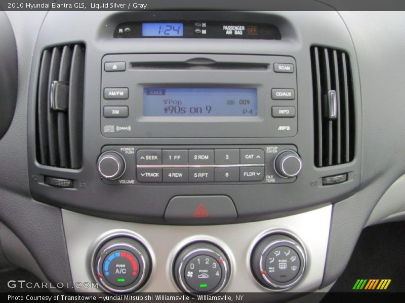 Liquid Silver / Gray 2010 Hyundai Elantra GLS