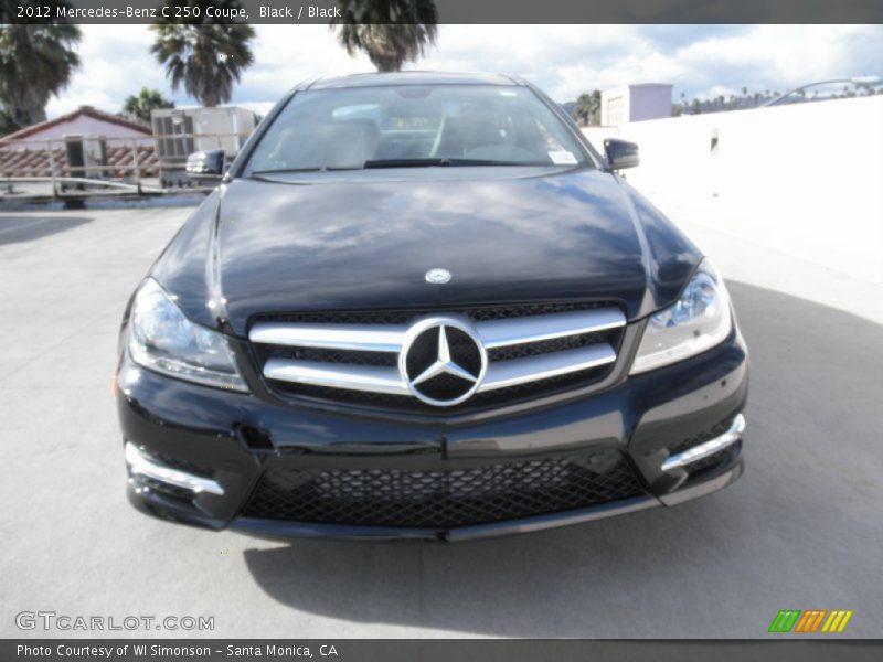 Black / Black 2012 Mercedes-Benz C 250 Coupe