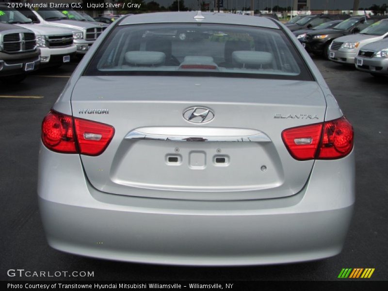 Liquid Silver / Gray 2010 Hyundai Elantra GLS