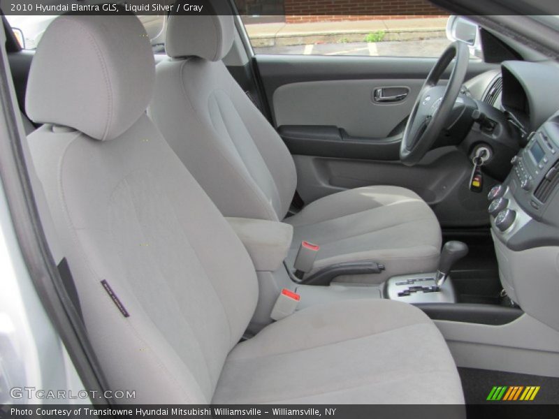 Liquid Silver / Gray 2010 Hyundai Elantra GLS