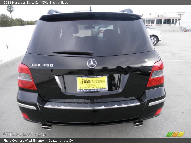 Black / Black 2012 Mercedes-Benz GLK 350