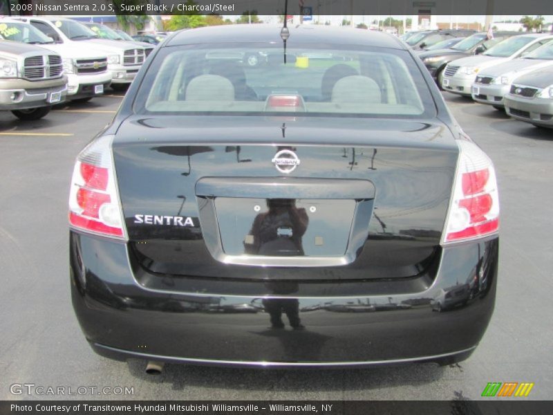 Super Black / Charcoal/Steel 2008 Nissan Sentra 2.0 S