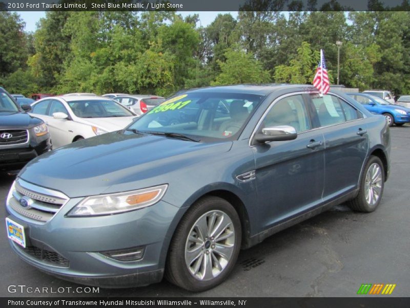 Steel Blue Metallic / Light Stone 2010 Ford Taurus Limited