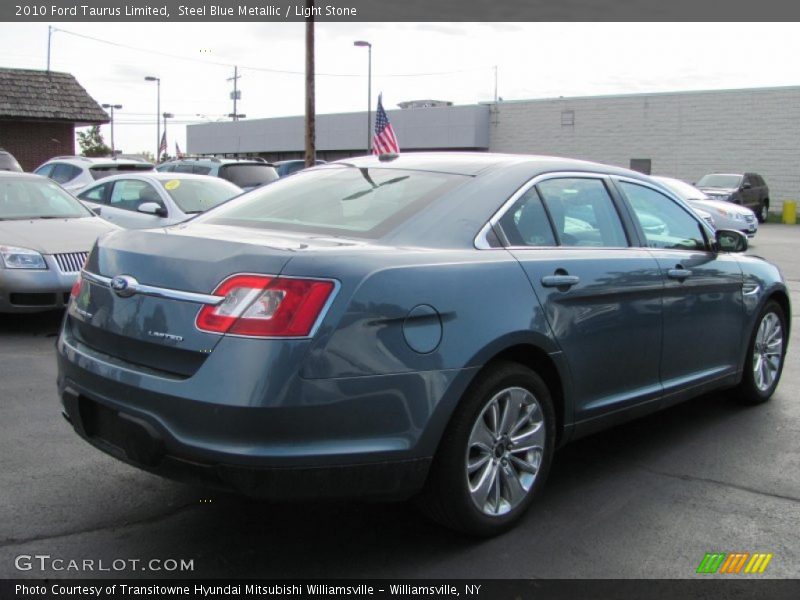Steel Blue Metallic / Light Stone 2010 Ford Taurus Limited
