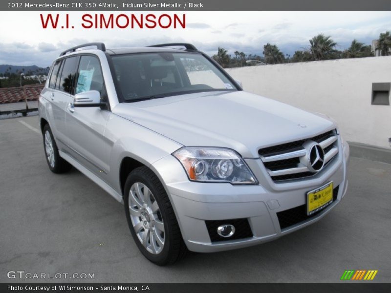 Iridium Silver Metallic / Black 2012 Mercedes-Benz GLK 350 4Matic