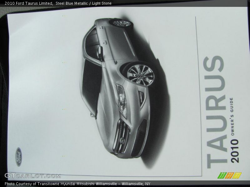 Steel Blue Metallic / Light Stone 2010 Ford Taurus Limited