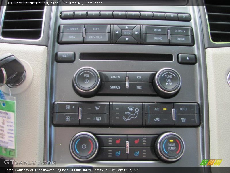 Steel Blue Metallic / Light Stone 2010 Ford Taurus Limited