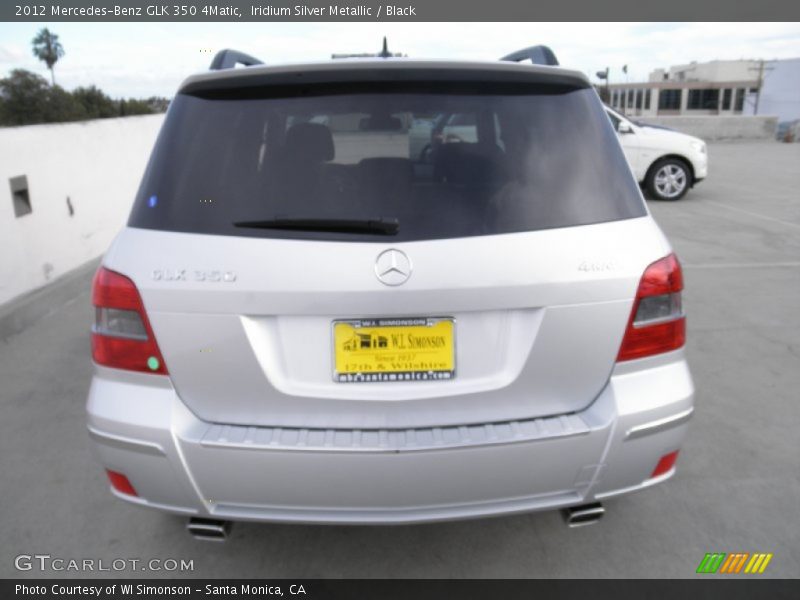 Iridium Silver Metallic / Black 2012 Mercedes-Benz GLK 350 4Matic