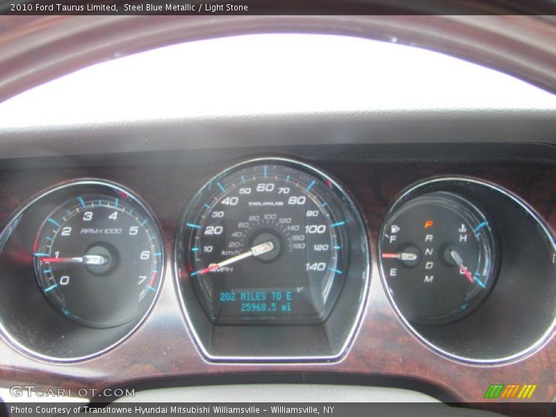 Steel Blue Metallic / Light Stone 2010 Ford Taurus Limited