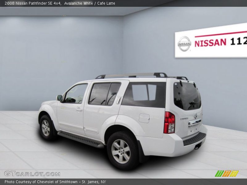 Avalanche White / Cafe Latte 2008 Nissan Pathfinder SE 4x4