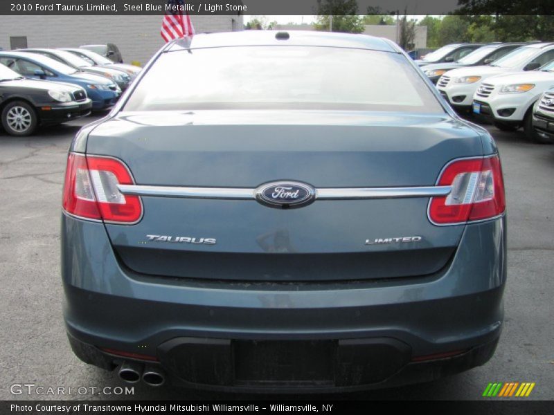 Steel Blue Metallic / Light Stone 2010 Ford Taurus Limited