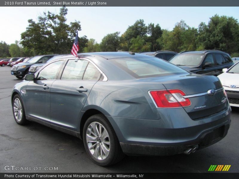 Steel Blue Metallic / Light Stone 2010 Ford Taurus Limited