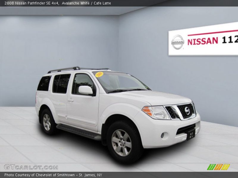 Avalanche White / Cafe Latte 2008 Nissan Pathfinder SE 4x4