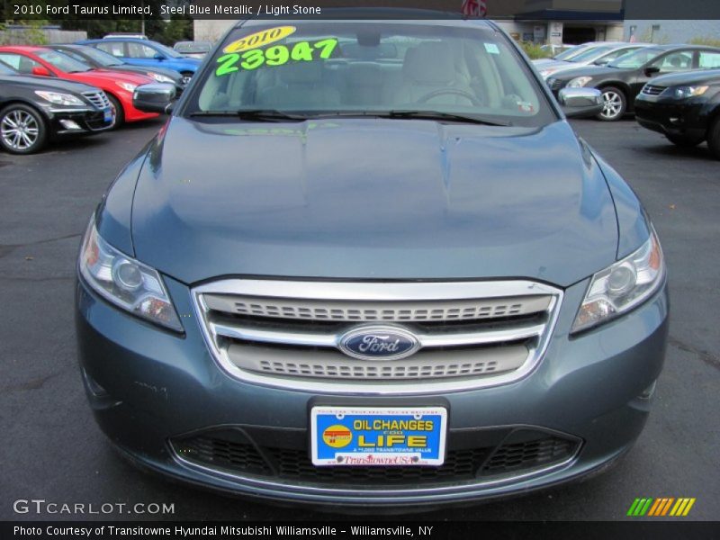 Steel Blue Metallic / Light Stone 2010 Ford Taurus Limited