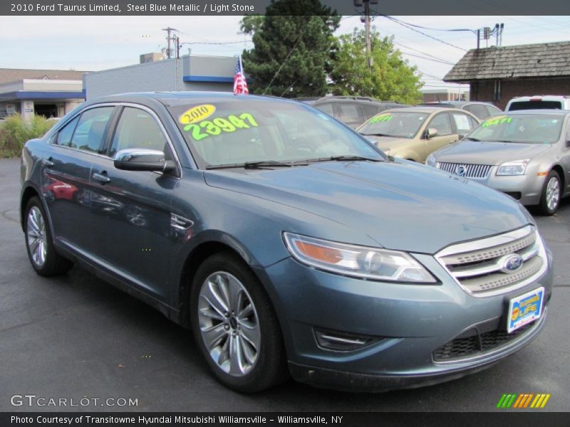 Steel Blue Metallic / Light Stone 2010 Ford Taurus Limited