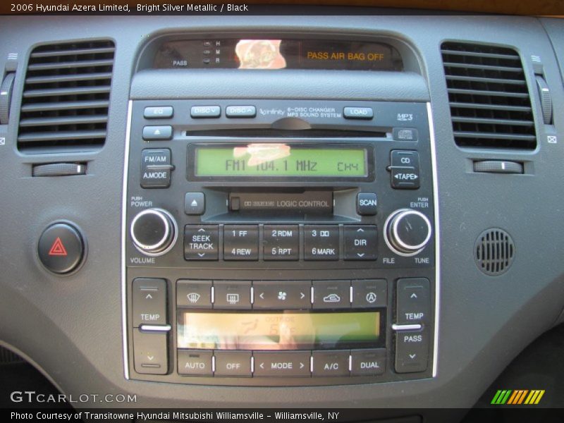 Bright Silver Metallic / Black 2006 Hyundai Azera Limited
