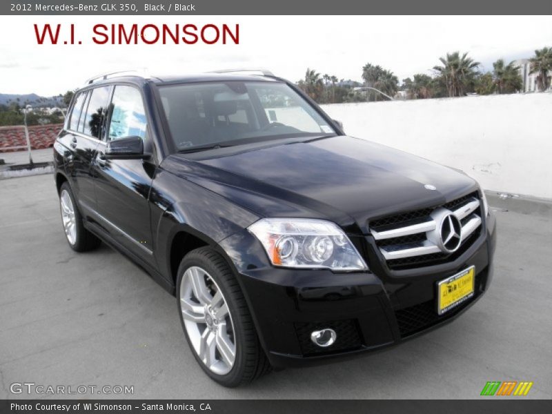 Black / Black 2012 Mercedes-Benz GLK 350
