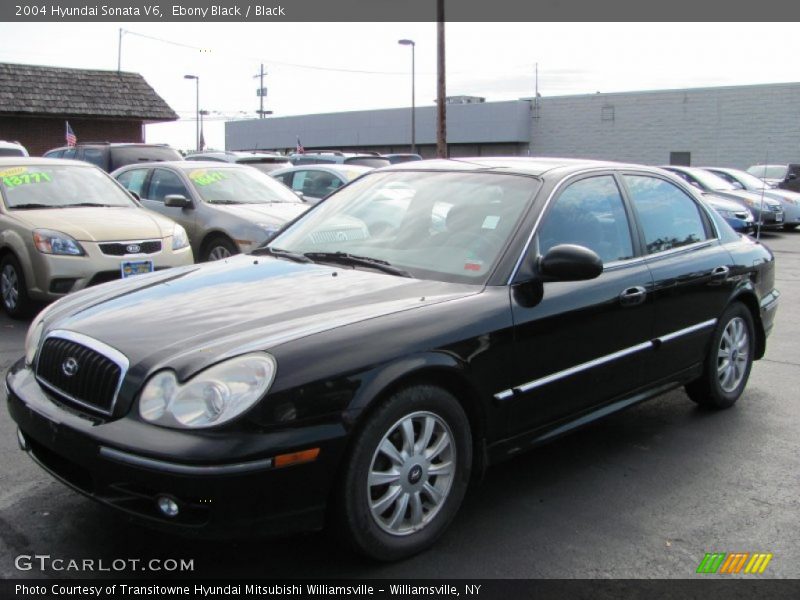 Ebony Black / Black 2004 Hyundai Sonata V6