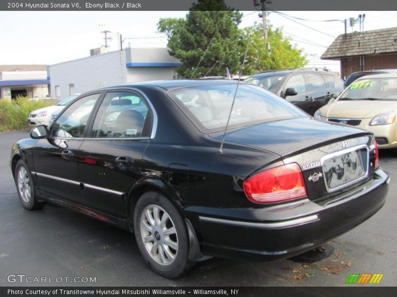 Ebony Black / Black 2004 Hyundai Sonata V6