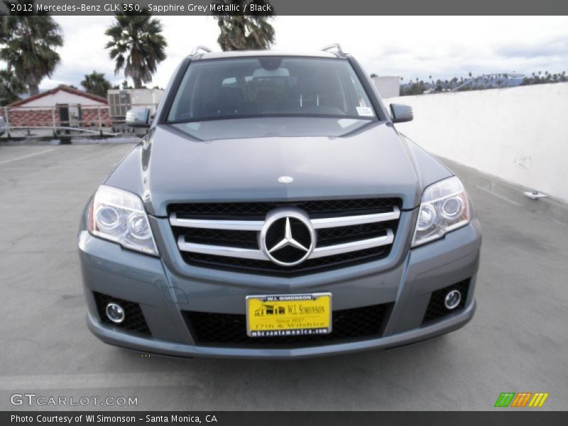 Sapphire Grey Metallic / Black 2012 Mercedes-Benz GLK 350