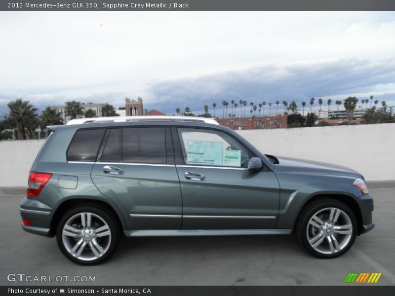 Sapphire Grey Metallic / Black 2012 Mercedes-Benz GLK 350