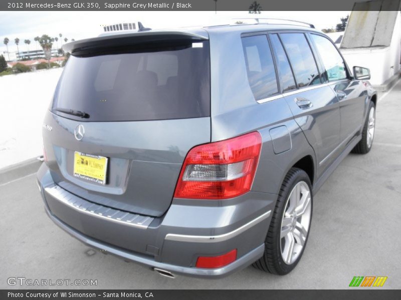 Sapphire Grey Metallic / Black 2012 Mercedes-Benz GLK 350